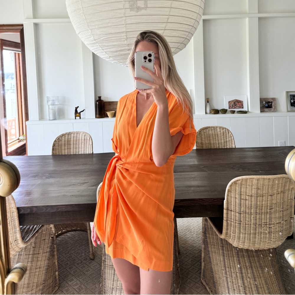 Orange wrap dress | NWT | &otherstories